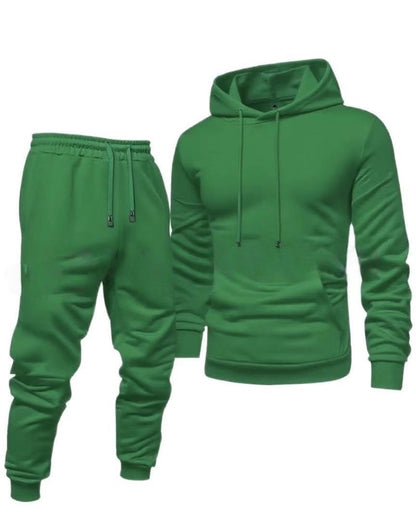 Men’s Hooded Sweatshirt and Sweatpants Set for Spring and Autumn