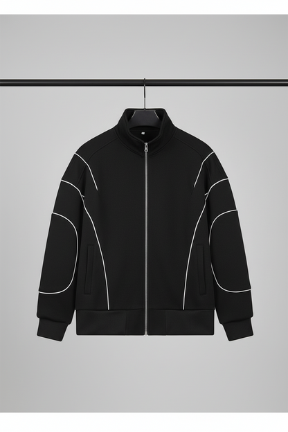 Men's Black Striped Set