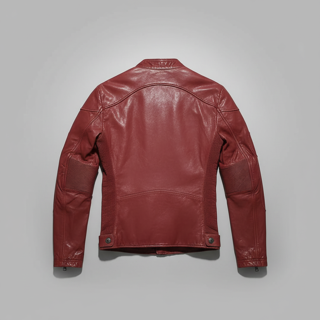 Red Jacket Back Grey BG