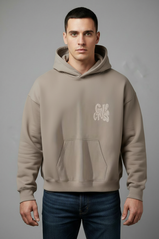 Taupe Graffiti Hoodie