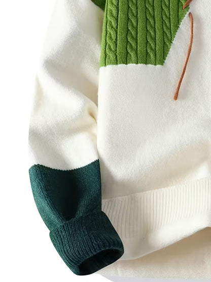 BOHO Round-Neck Sweater Colorful