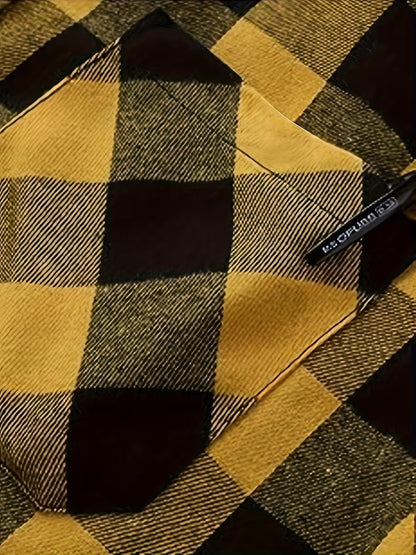 Three Pieces Men's Plaid Jacket