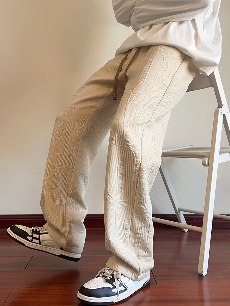 Straight Leg Pants | Jacquard