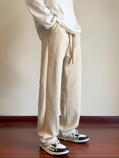 Straight Leg Pants | Jacquard