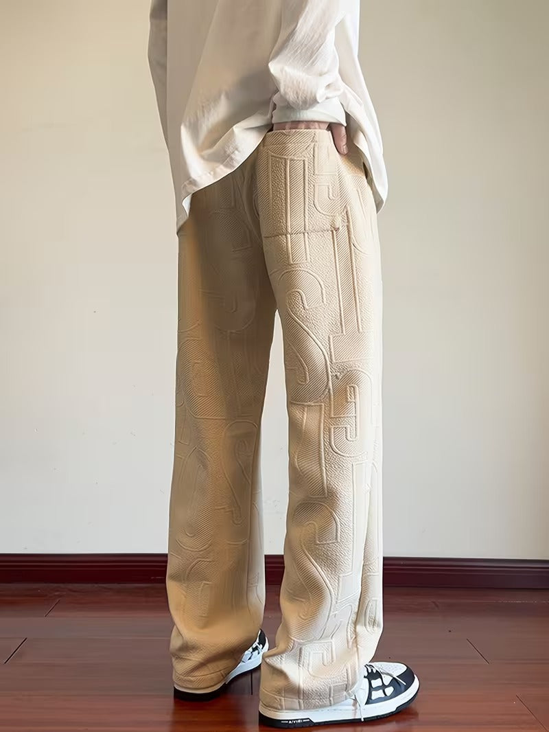 Straight Leg Pants | Jacquard
