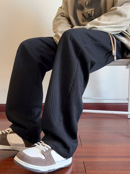 Straight Leg Pants | Jacquard