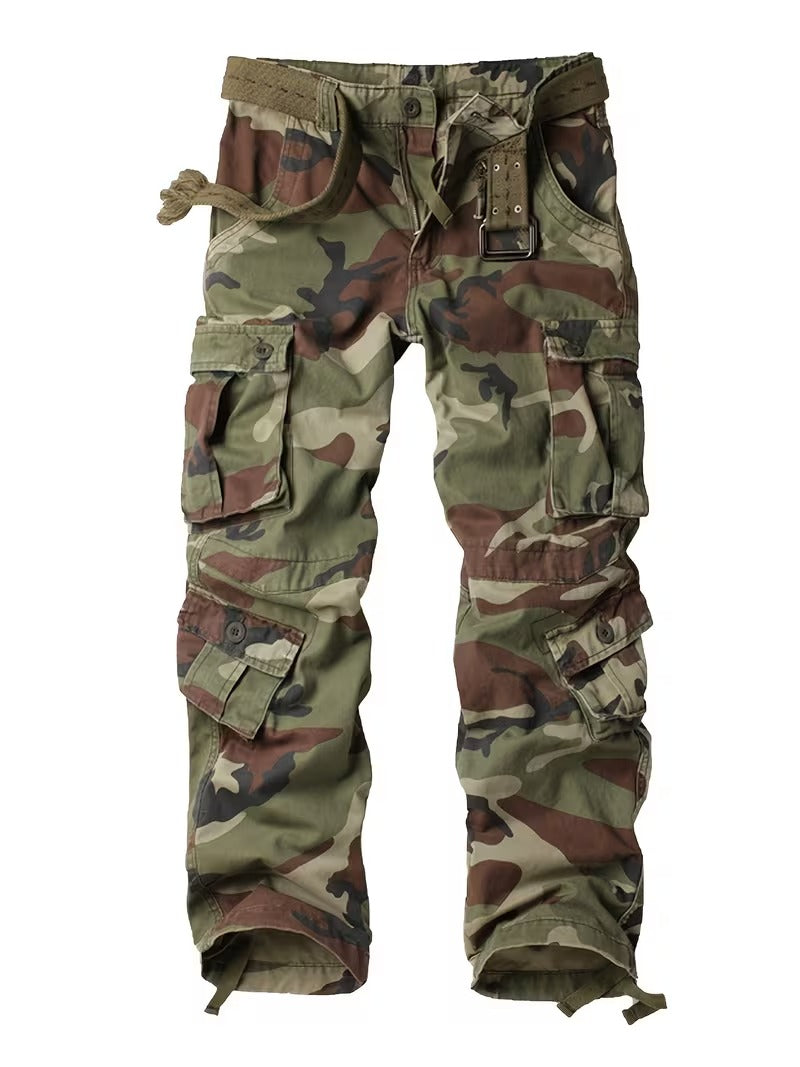 Camouflage Print Tactical Pants with 8 Pockets