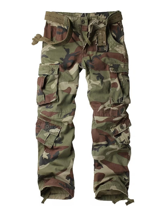 Camouflage Print Tactical Pants with 8 Pockets