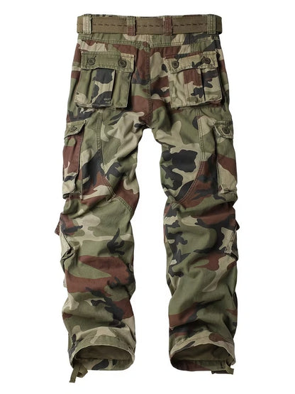Camouflage Print Tactical Pants with 8 Pockets