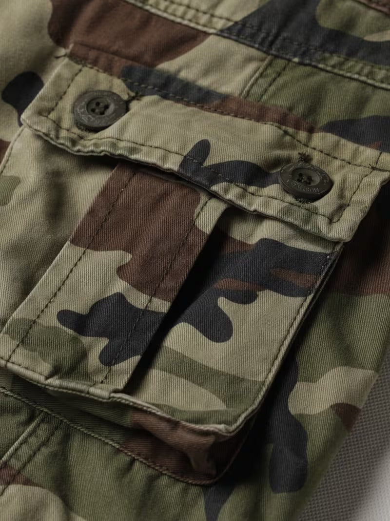 Camouflage Print Tactical Pants with 8 Pockets