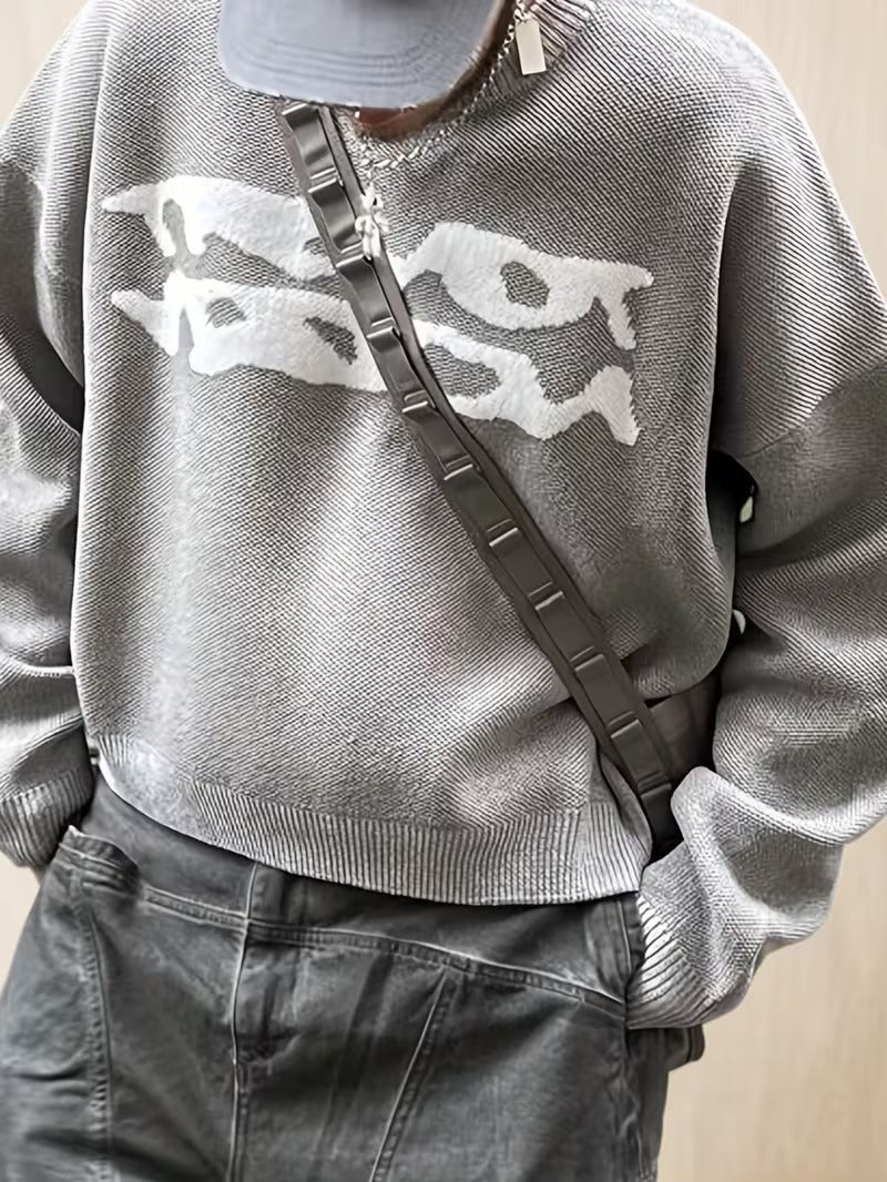 Round Neck Knit Sweater