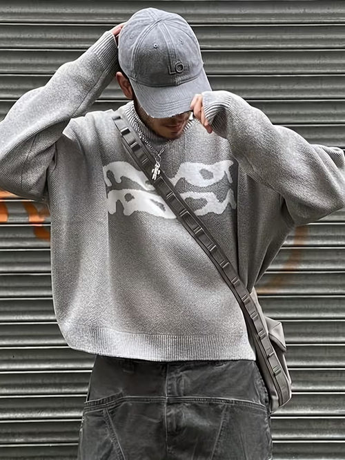 Round Neck Knit Sweater