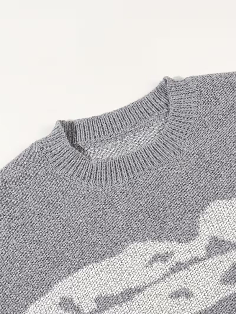 Round Neck Knit Sweater