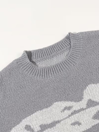 Round Neck Knit Sweater