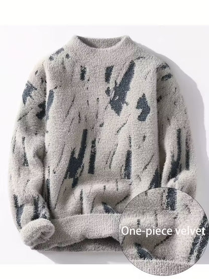 Men's  Long-Sleeve Knitted Sweater