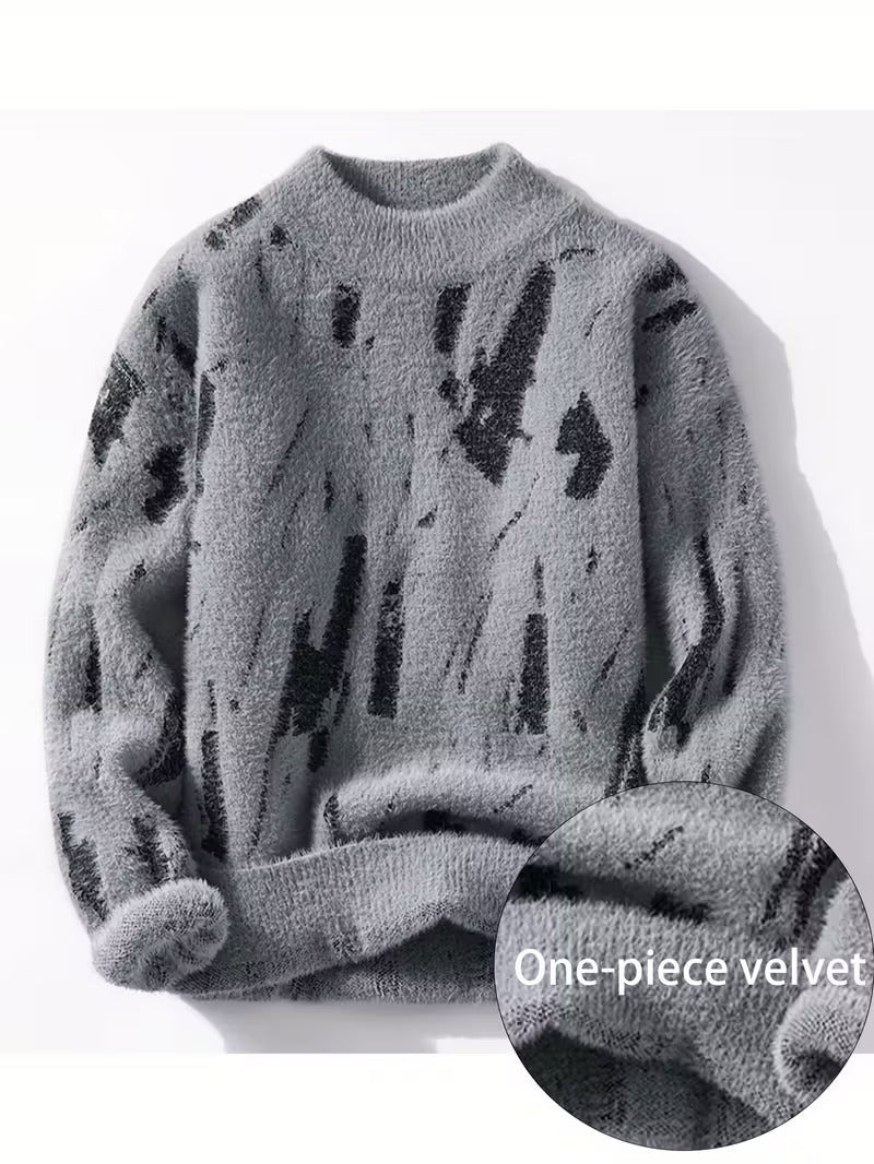 Men's  Long-Sleeve Knitted Sweater