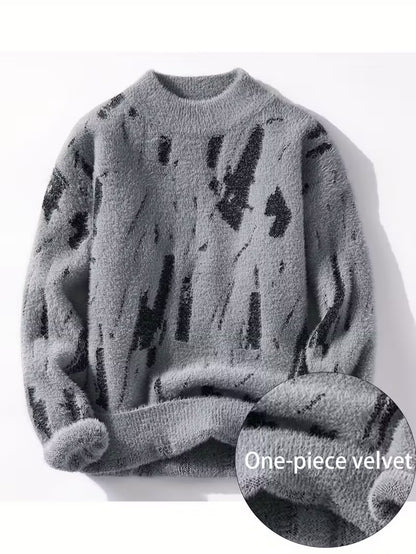 Men's  Long-Sleeve Knitted Sweater