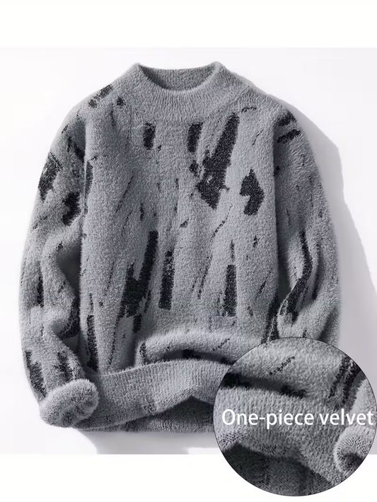Men's  Long-Sleeve Knitted Sweater