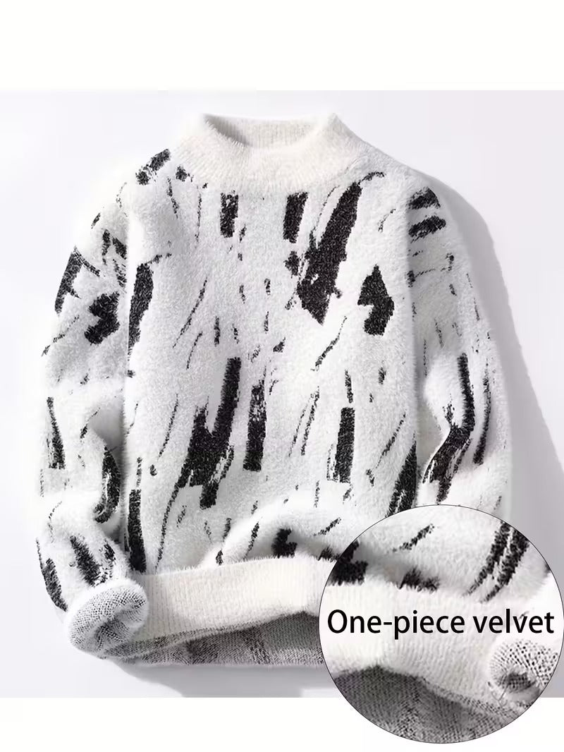 Men's  Long-Sleeve Knitted Sweater