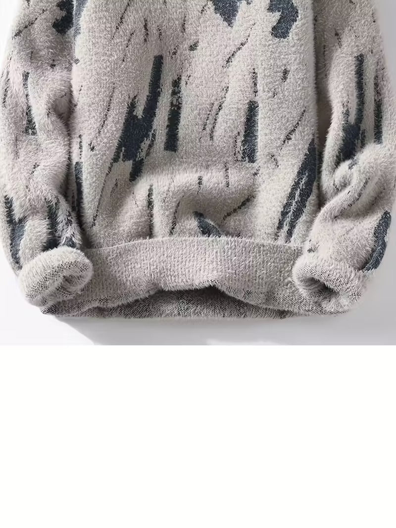 Men's  Long-Sleeve Knitted Sweater