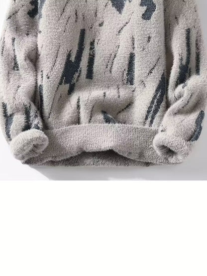 Men's  Long-Sleeve Knitted Sweater