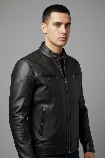 Vegan Leather Motorbike Jacket